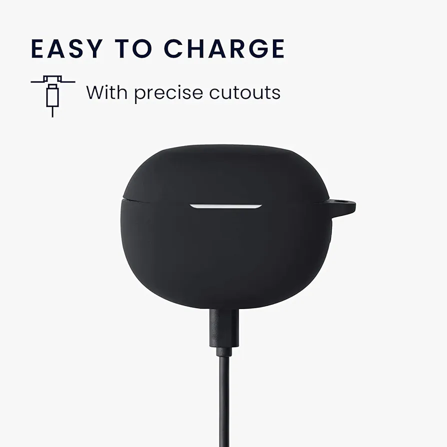 Case Cover Compatible with Realme Buds Air 3 (Earbuds Not Included) – Soft Silicone Pouch (Red)