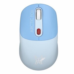 Wireless Optical Mouse, 2400 DPI, 2.4GHz USB Nano Receiver, High-Precision Tracking (Whispy Blue)