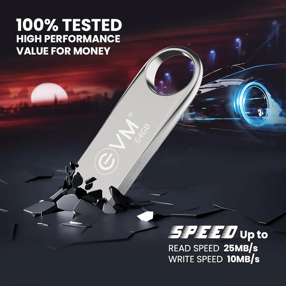 USB 2.0 64GB Metal Flash Drive