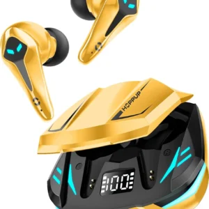 Gaming Earbuds XO3 with 35ms Low Latency, 13mm Drivers, ENC, 50H Playtime & Bluetooth v5.3 (Yellow, True Wireless)