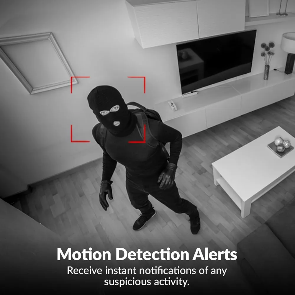 2MP Full HD Smart Wi-Fi CCTV Home Security Camera – Pan & Tilt, Night Vision, Motion Alert, SD Card Support (CP-E25A)