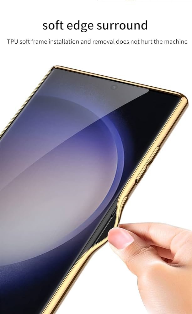 Faux Leather Electroplated Croc Style Back Case-Cover for Samsung Galaxy S24 Ultra 5g