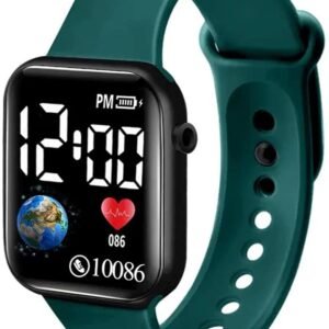 Luminous LED Display Fashionable Watch – Green Strap