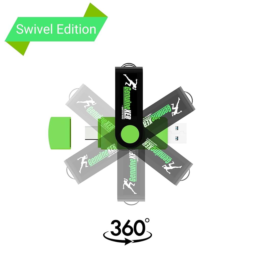 Premium 2-in-1 Stylish 128GB USB-C & USB 3.0 Flash Drive