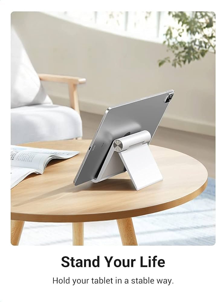 Multi-Angle Tablet & Mobile Stand Holder – White