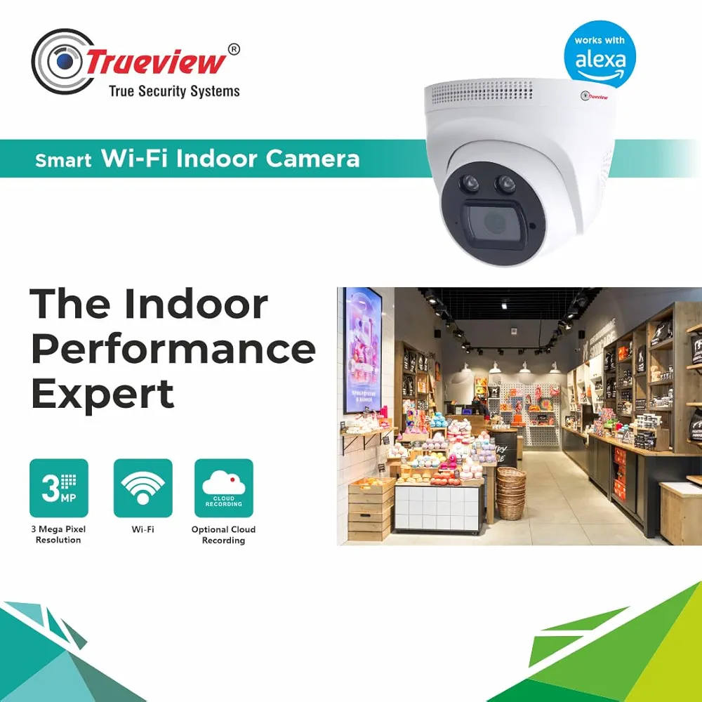 Smart Wi-Fi 3MP Indoor Dome CCTV Security Camera – Home, Office & Shop