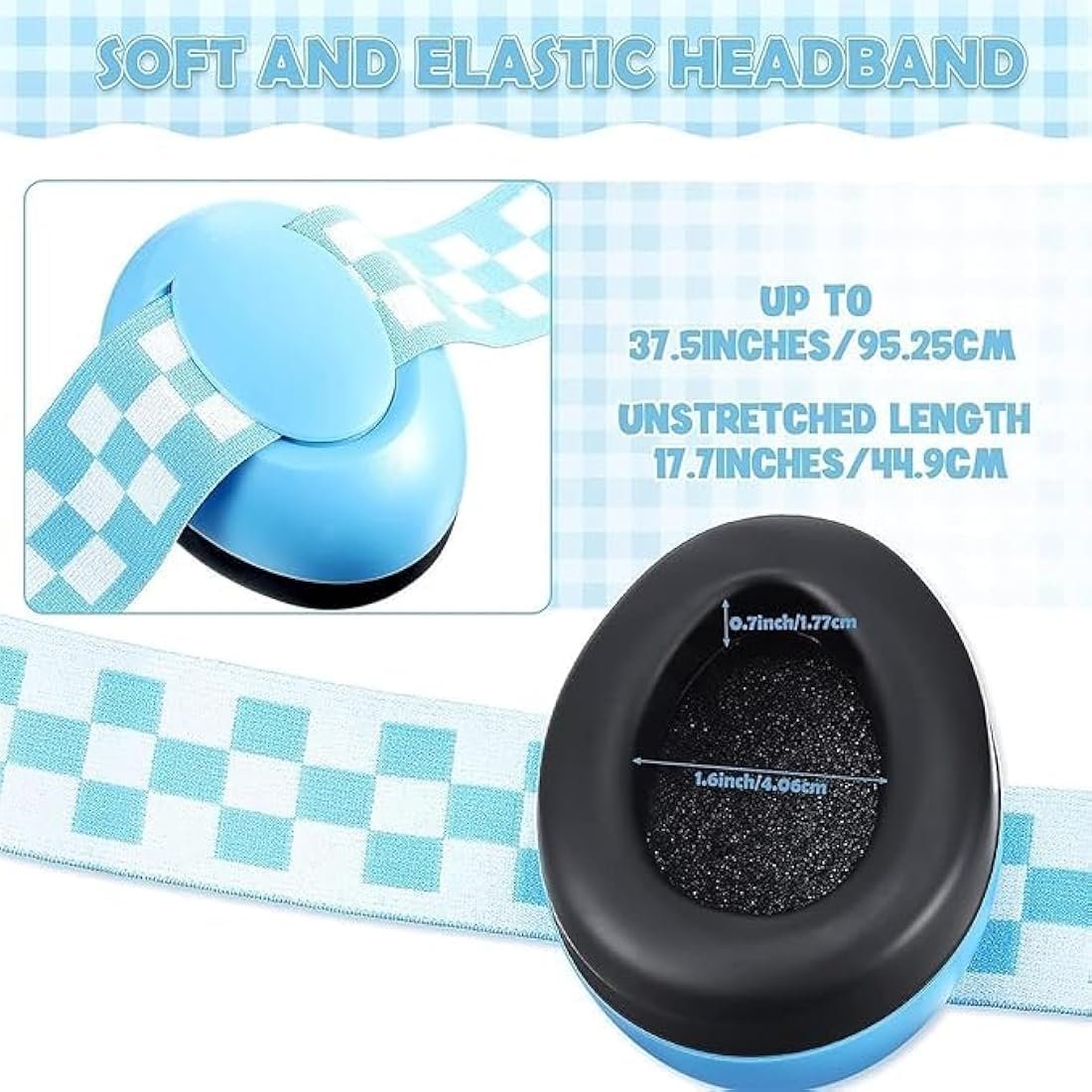 Noise Cancellation Ear Muffs for Kids – Baby & Toddler Ear Protection, 29dB Noise Reduction (Blue)