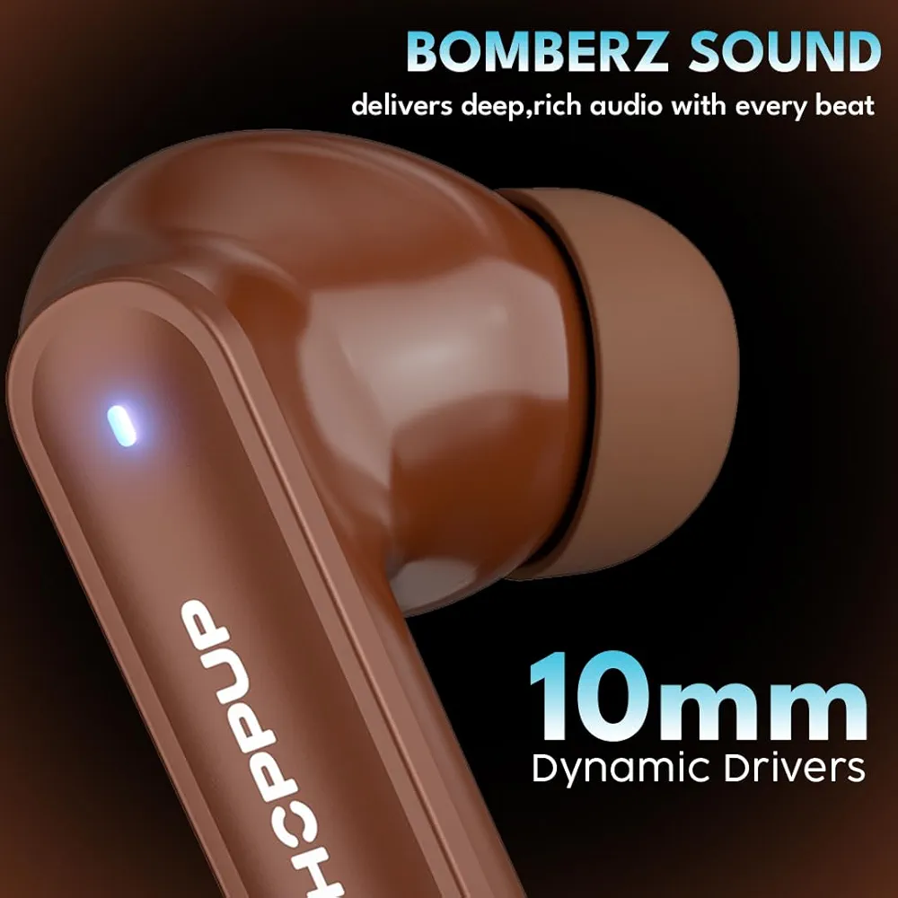 True Wireless Earbuds with 40H Playtime, AI ENC & Low Latency Bluetooth 5.4 (Windsor Tan)