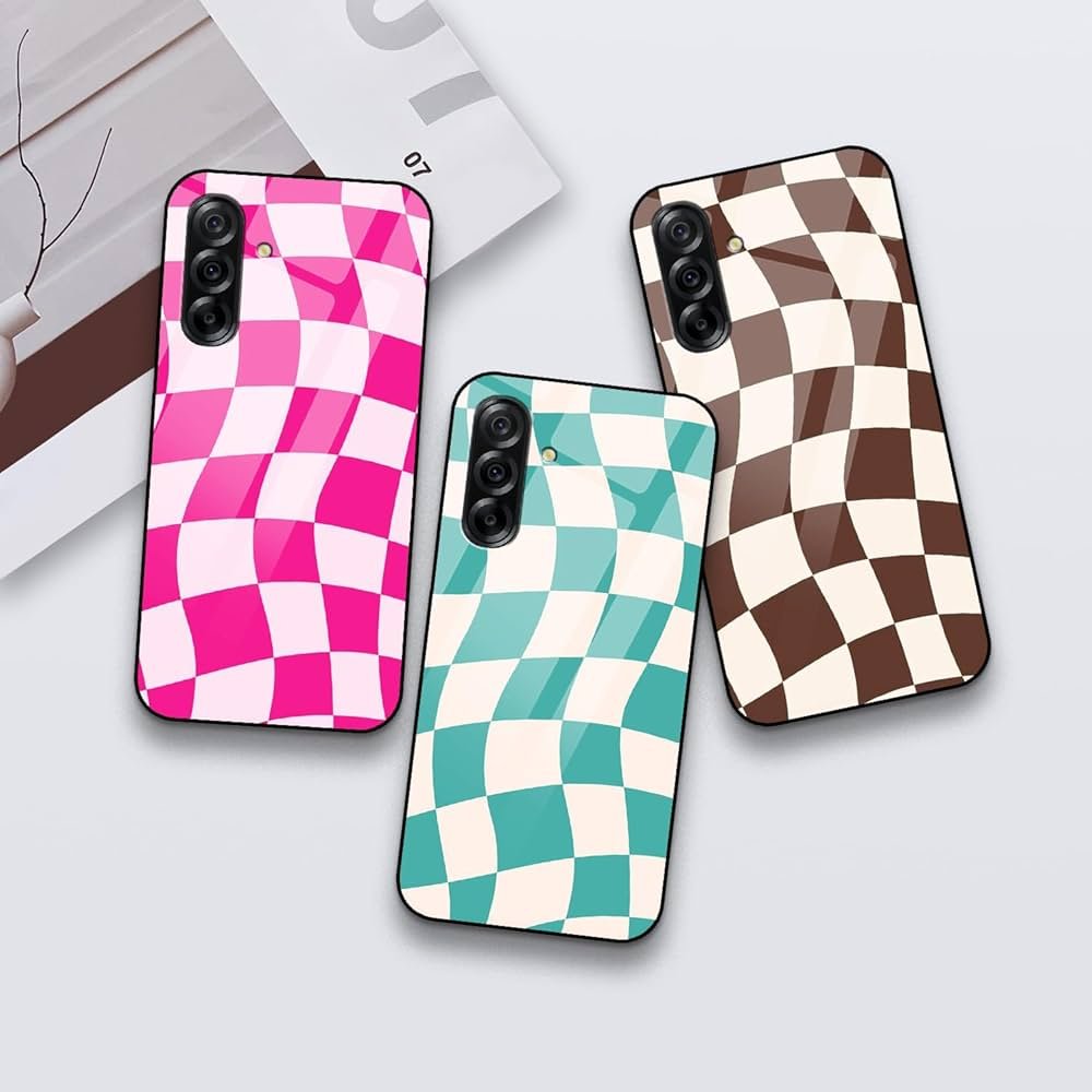 Back Cover Compatible with Samsung Galaxy A36 5G | Chess Checkered Customized | Shockproof TPU Bumper with Camera Protection