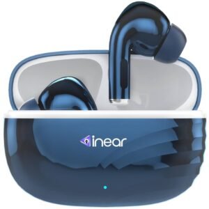 Bluetooth TWS Earbuds | Up to 60H Playtime | Dual Device Pairing | Fast Type-C Charging | Touch Controls | Deep Bass | Voice Assistant Support | IPX4 Sweat Resistant | True Wireless (Blue)