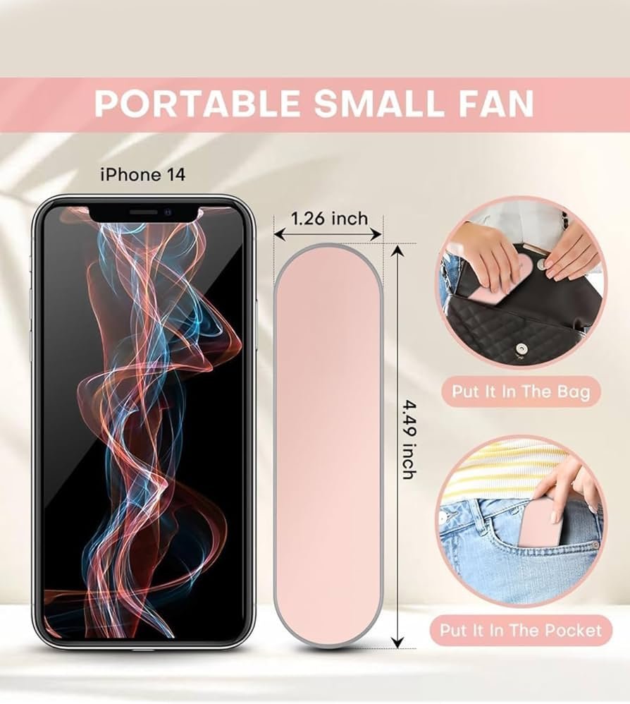 Mini Handheld Fan, Foldable Portable Personal fan for Women