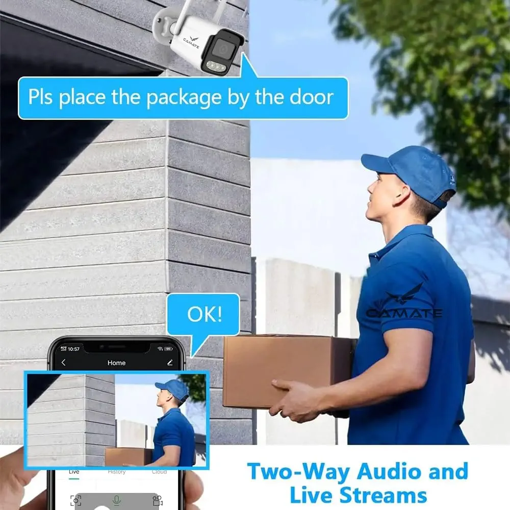 Your Security Companion Titan 3MP 4G Wireless Outdoor Bullet CCTV Camera – Two-Way Talk, Waterproof, SD Card Support