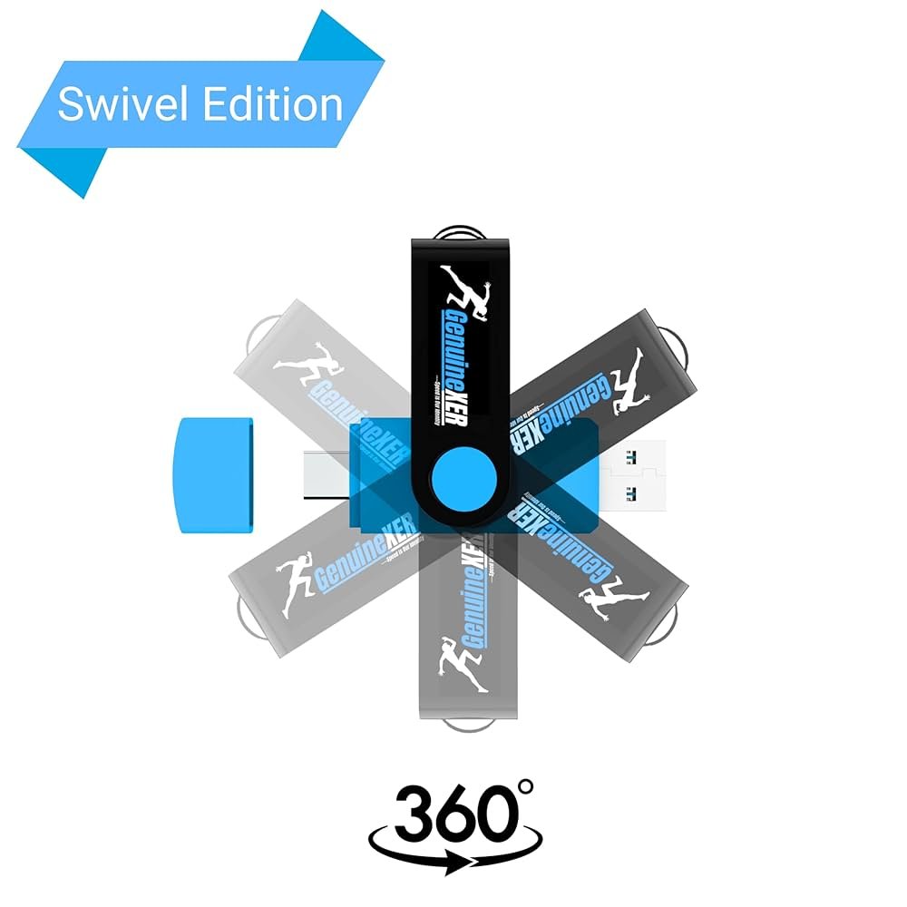 Premium 2-in-1 Stylish 64GB USB-C & USB 3.0 Flash Drive