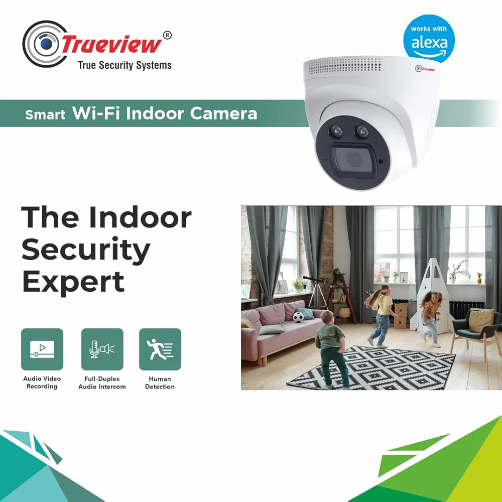 Smart Wi-Fi 3MP Indoor Dome CCTV Security Camera – Home, Office & Shop