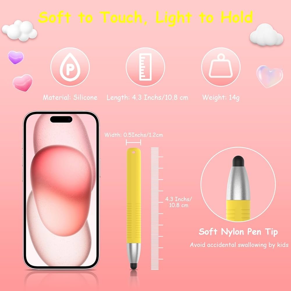 Kid Stylus Pens for Touch Screen Devices – Yellow