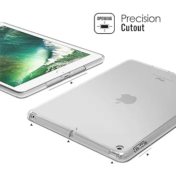 Silicone Soft TPU Back Cover Case for iPad 9.7 Inch (2017) – Crystal Clear