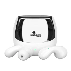 Wireless In-Ear Earbuds with ENC, Low Latency Gaming & Type-C Fast Charging (White)