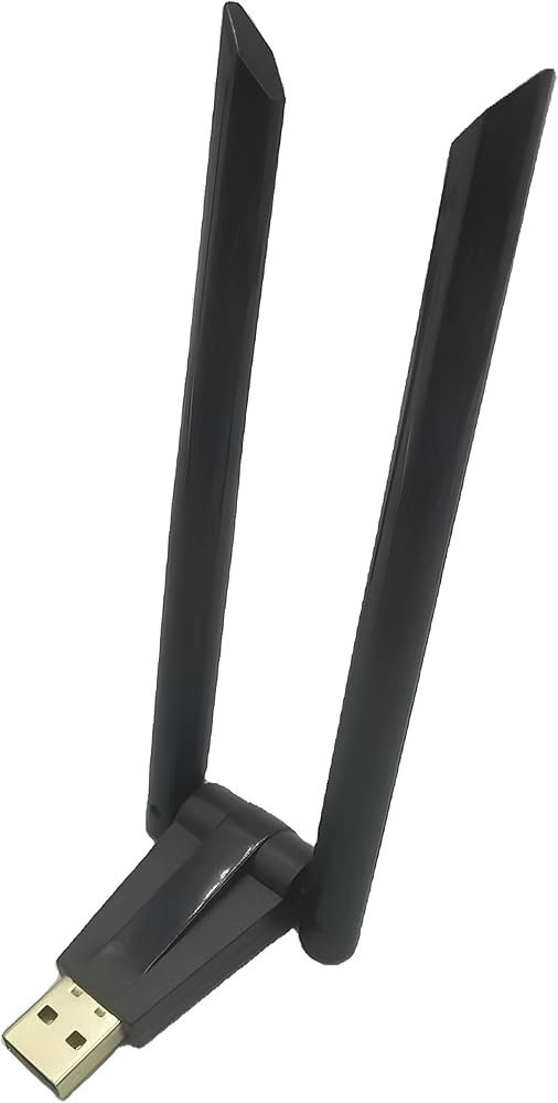 WiFi Bluetooth Adapter, 1300Mbps USB 3.0 Network Dongle with 5dBi High Gain Dual Antennas Dual Band 2.4-5Ghz