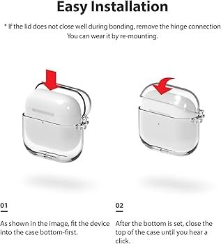 AirPods 4 Case (2024) Clear TPU Cover with Keychain | Soft Silicone Shockproof Protective Case for AirPods 4th Gen (USB-C) | Transparent Anti-Scratch Skin