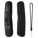 Silicone TV Remote Cover for LG Magic Remote AN-MR21GA/MR22GA/MR23GA – B-Black