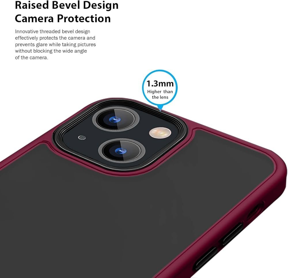 Matte Texture Case Compatible with iPhone 13 _ iPhone 14 (6.1_)