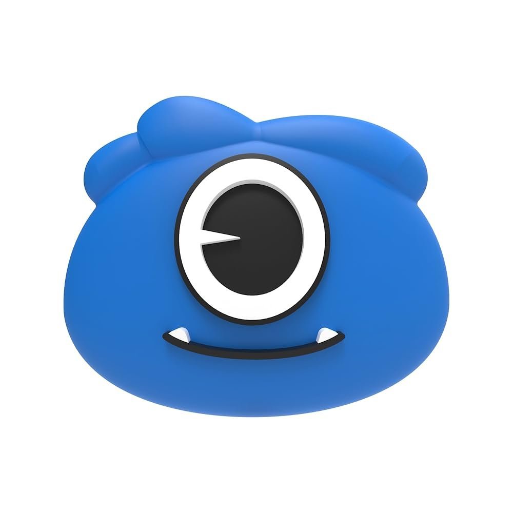 Wired Earphones for Kids with 3.5mm Jack & USB-C Adapter – Colorful In-Ear Headphones with Volume Control, Tangle-Free 1.2m Cable & Silicone Carry Case (Blue)