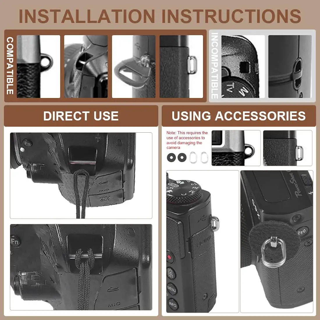 Camera Strap for Mirrorless & DSLR Cameras – Comfortable & Adjustable Neck & Shoulder Sling Strap with Quick Release – Fashion Nylon Webbing Design