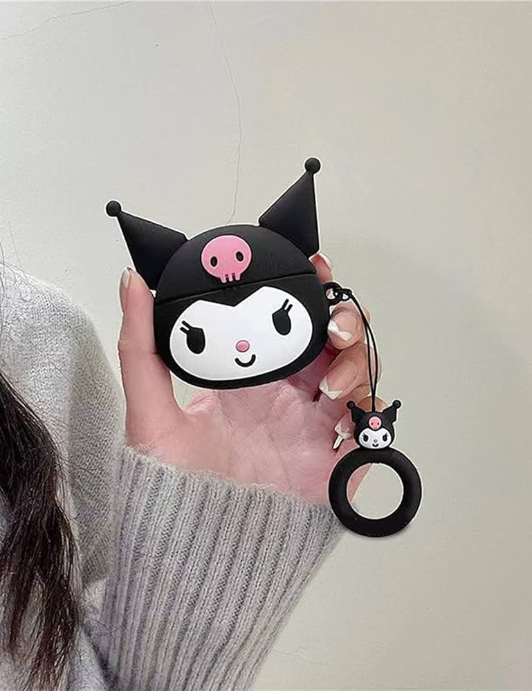 AirPods Pro (2019) Case Cover | Sweets Devils 3D Cartoon Character Soft Silicone Protective Pouch with Keychain | 360° Full Protection Case for AirPods Pro Charging Case