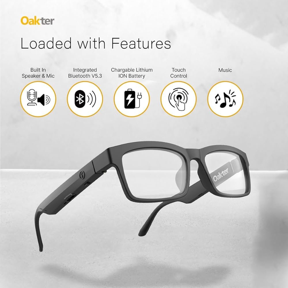 Smart Glasses with Wireless Bluetooth and Hands-Free Voice Control