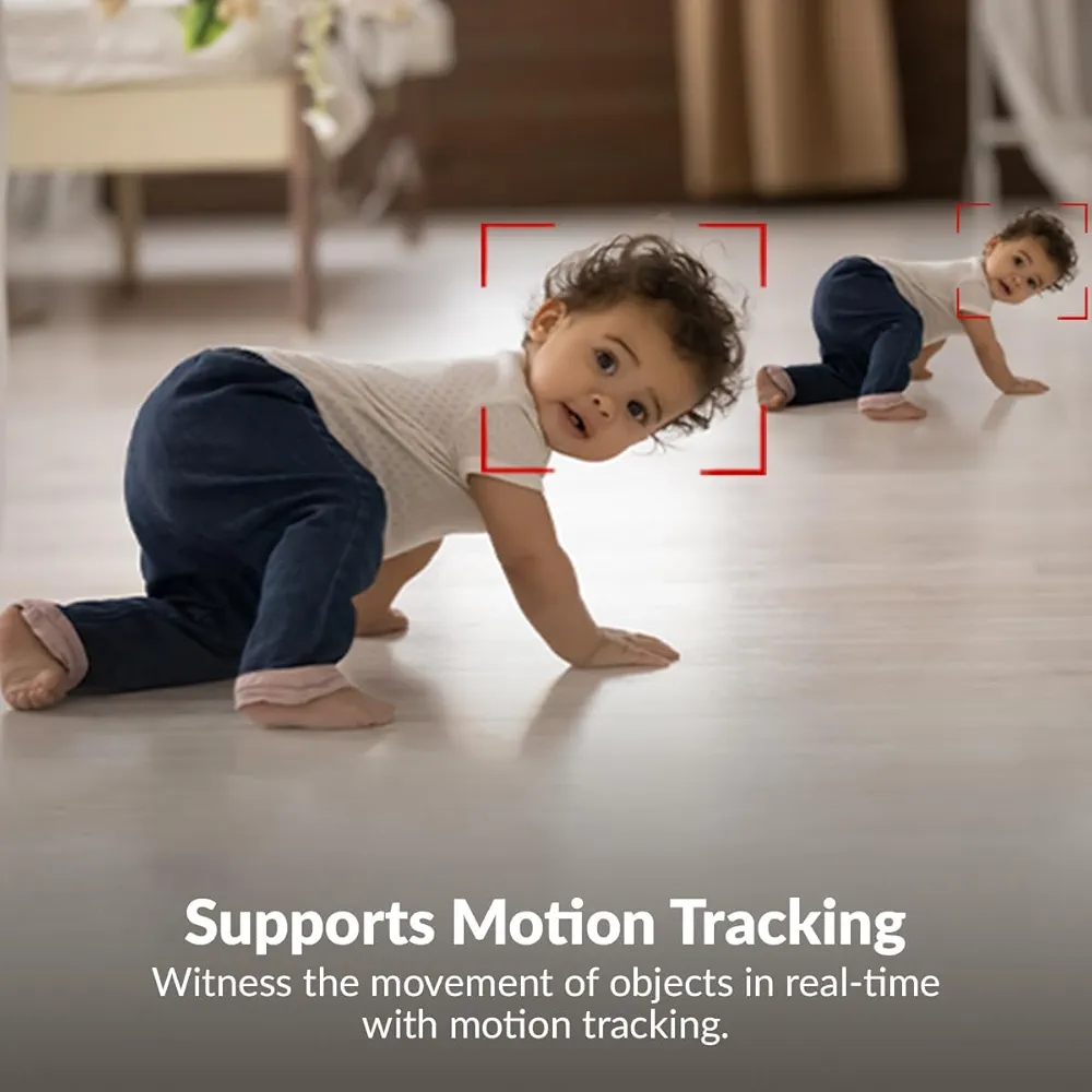 2MP Full HD Smart Wi-Fi CCTV Home Security Camera – Pan & Tilt, Night Vision, Motion Alert, SD Card Support (CP-E25A)