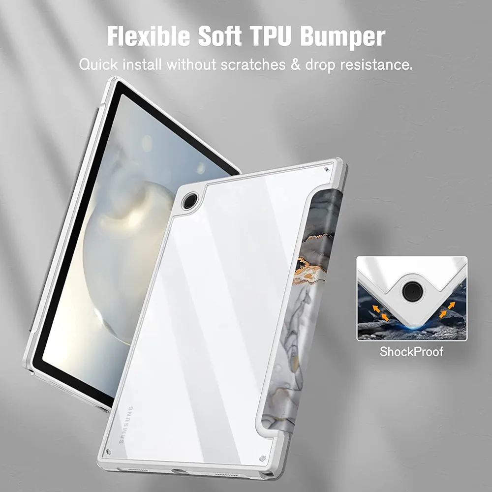 Slim Hybrid Case for Samsung Galaxy Tab A8 10.5 Inch (2022) – Transparent Back