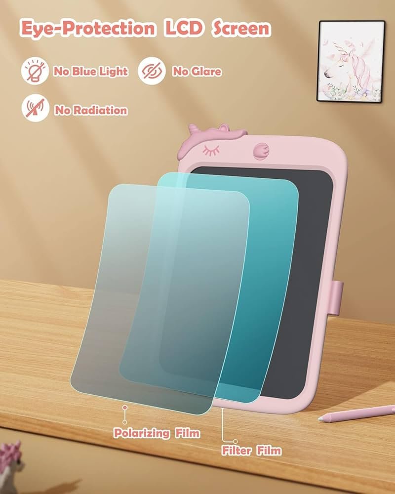 10 Inch LCD Writing Tablet for Kids, Unicorn Toys Gifts for Toddler Girl