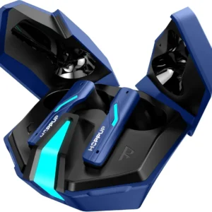 Gaming Earbuds XO6 with 35ms Low Latency, RGB LED Lights, 13mm Drivers, 50H Playtime & Bluetooth v5.3 (Blue, True Wireless)