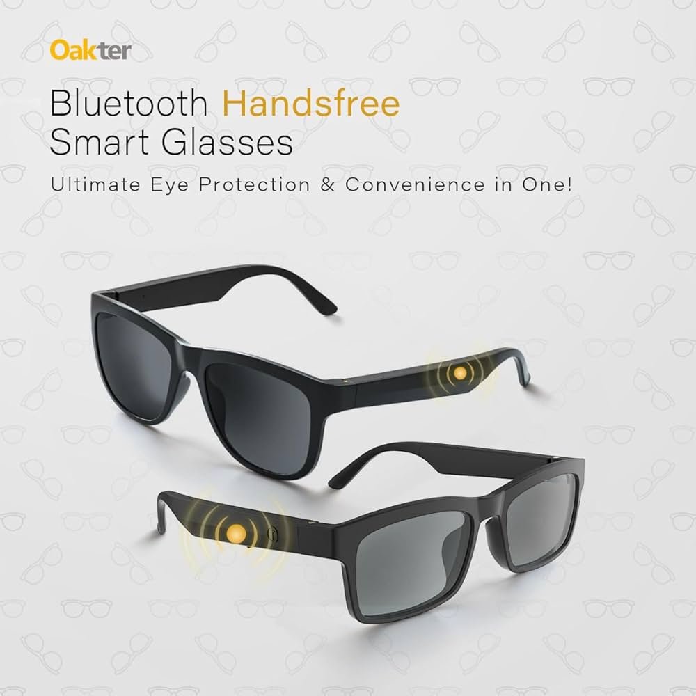 Smart Glasses with Wireless Bluetooth and Hands-Free Voice Control