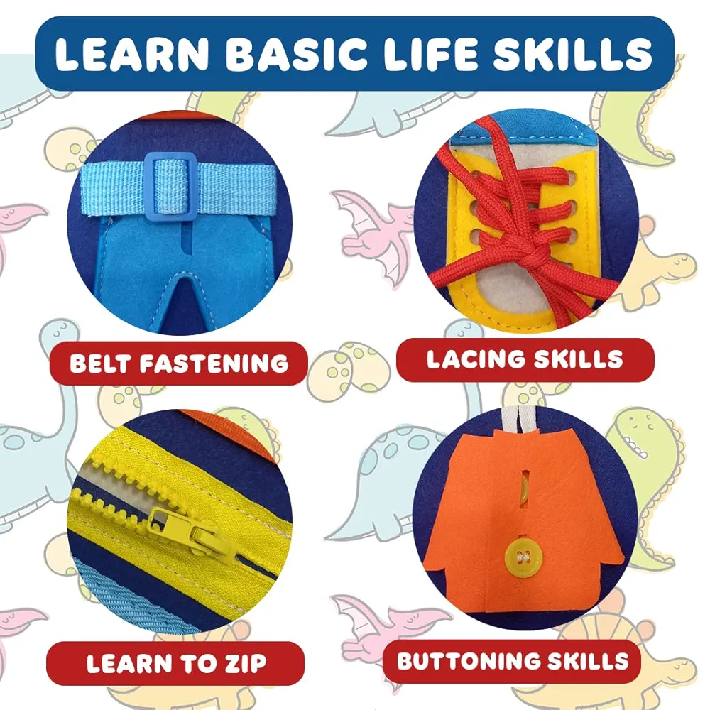 Busy Board Activity Binder – Interactive Montessori Toy