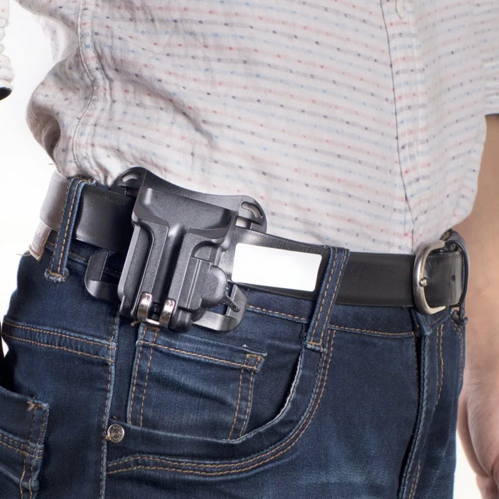 Naist Waist Belt Buckle Quick Mount Clip Adapter for DSLR Camera – Easy Carry & Quick Release (Black)