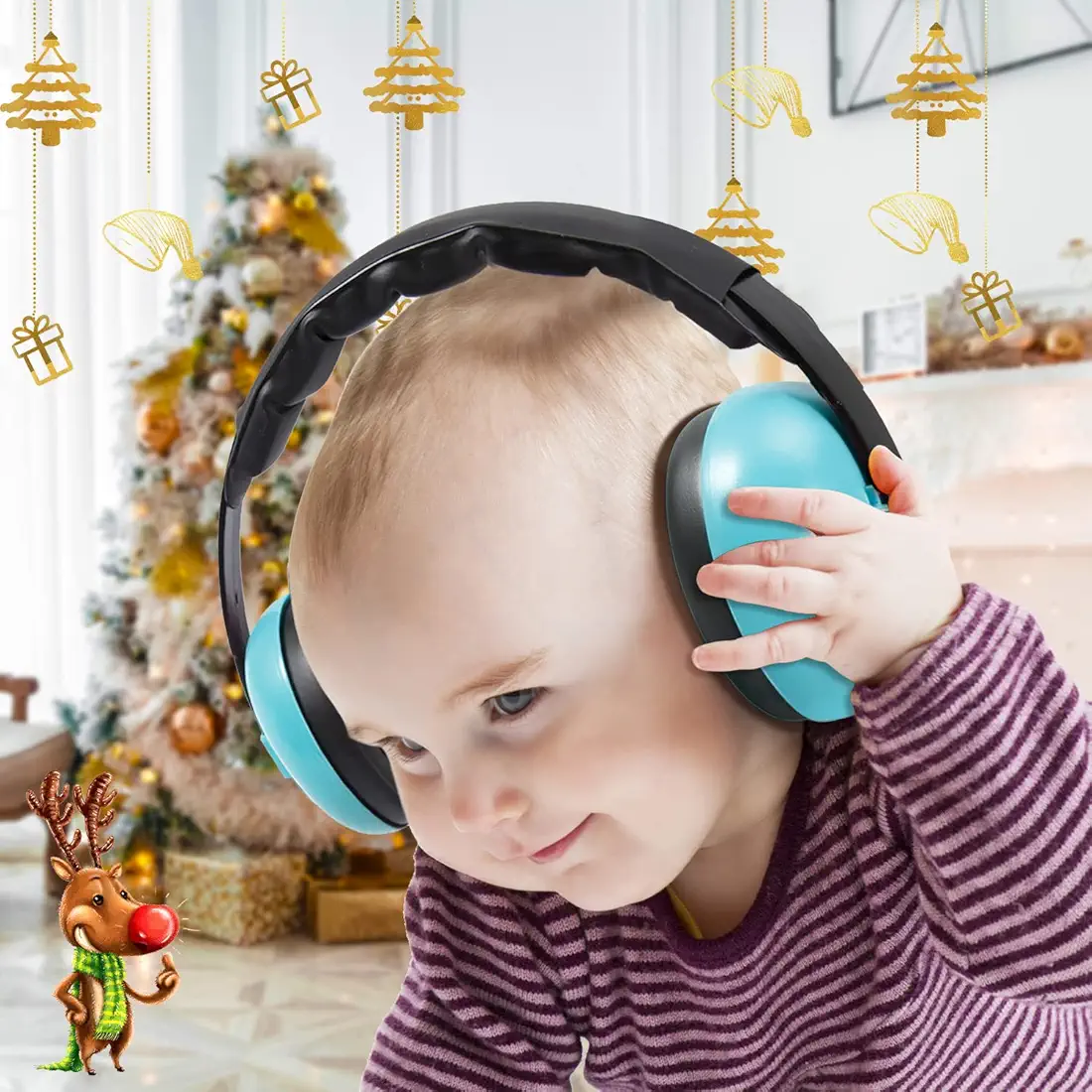 Kids Noise Reduction Earmuffs – Baby & Toddler Hearing Protection, 26dB Noise Cancelling