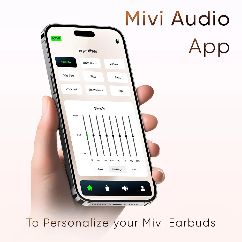 Mivi Superpods Immersio Wireless In-Ear Earbuds with Dolby Audio, 3D Soundstage & AI-ENC Mic (Wishful Champagne)