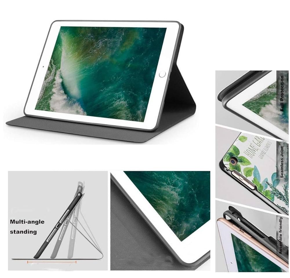 Smart Flip Case Cover for iPad 9.7 Inch (2018/2017, iPad Air 2, iPad Air) – Be You Design, Soft TPU