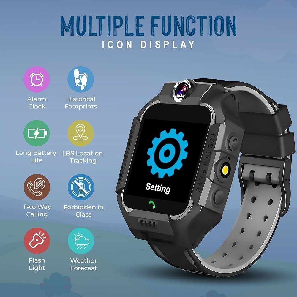 Kids Calling Smart Watch with GPS & Activity Tracker – 1.5" HD Display