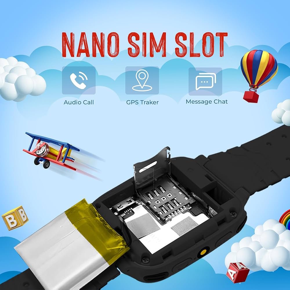 Kids Calling Smart Watch with GPS & Activity Tracker – 1.5" HD Display