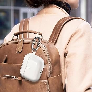 AirPods 4 Case (2024) Clear TPU Cover with Keychain | Soft Silicone Shockproof Protective Case for AirPods 4th Gen (USB-C) | Transparent Anti-Scratch Skin