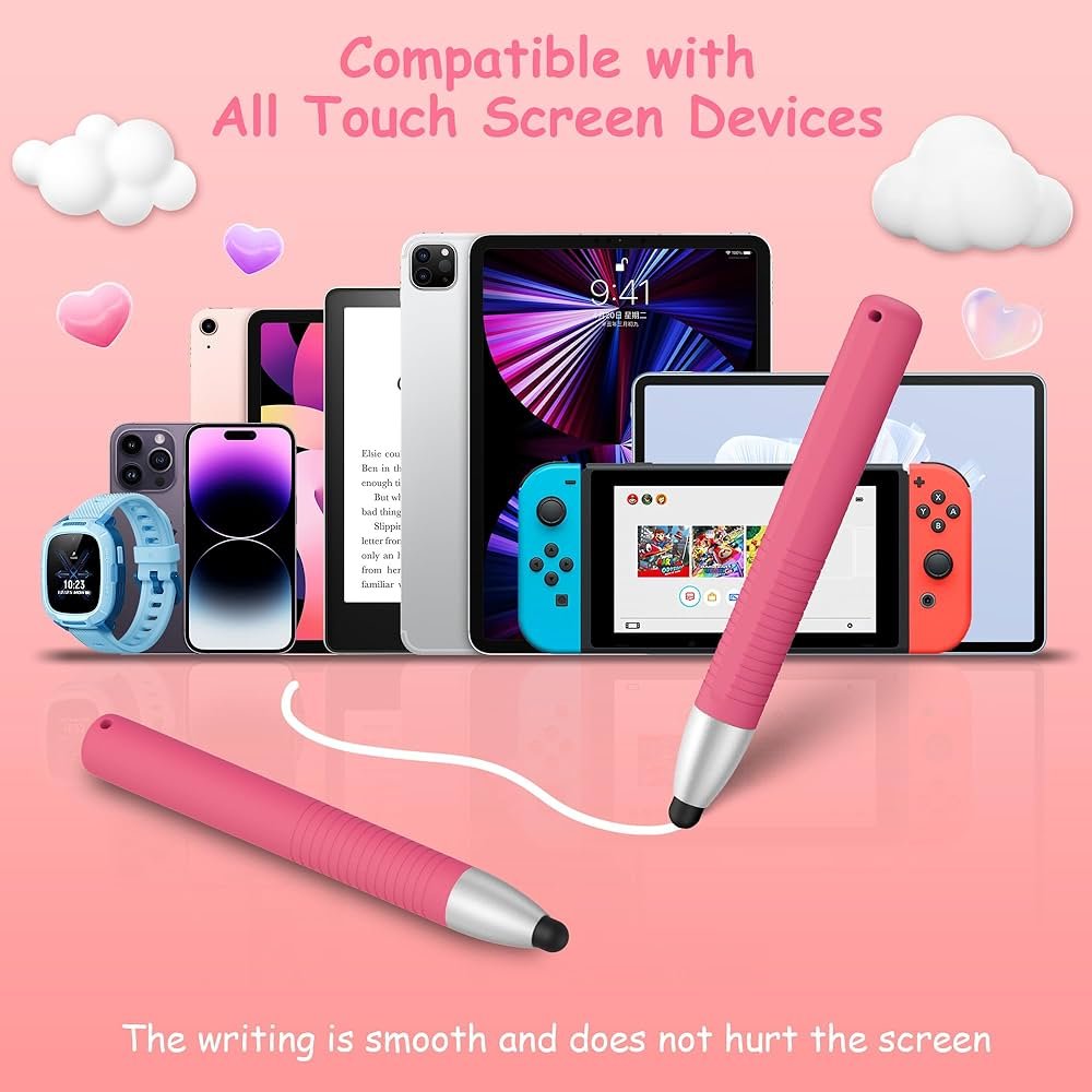 Kid Stylus Pens for Touch Screen Devices – Compatible with Amazon Fire Kids Tablets