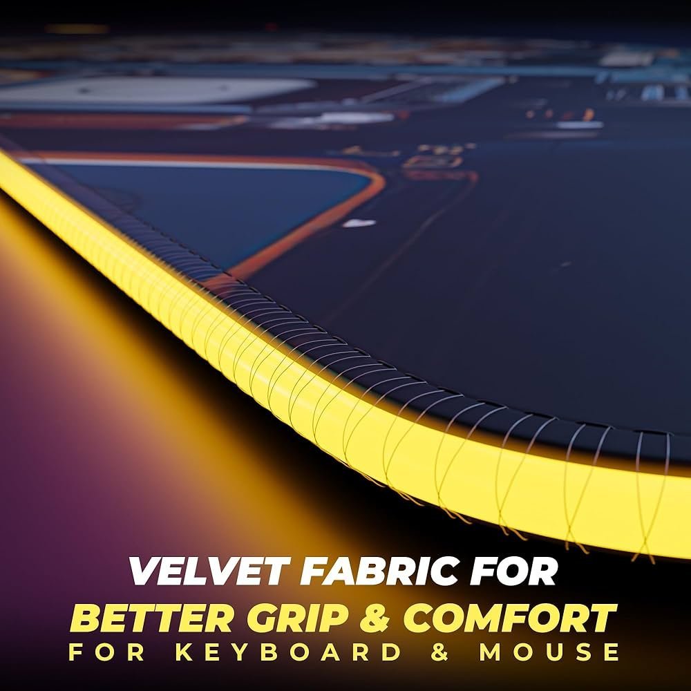 Light Gaming Mouse Pad with 15W Fast Wireless Charger for PCs