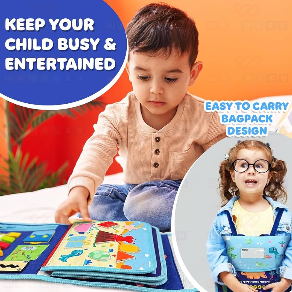 Busy Board Activity Binder – Interactive Learning Toy