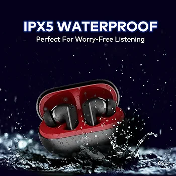 Wireless In-Ear Earbuds with 10mm Dynamic Driver, Deep Bass & AI ENC, 30H Playtime, Fast Charging, BT V5.3, IPX5 Water Resistant (Black)