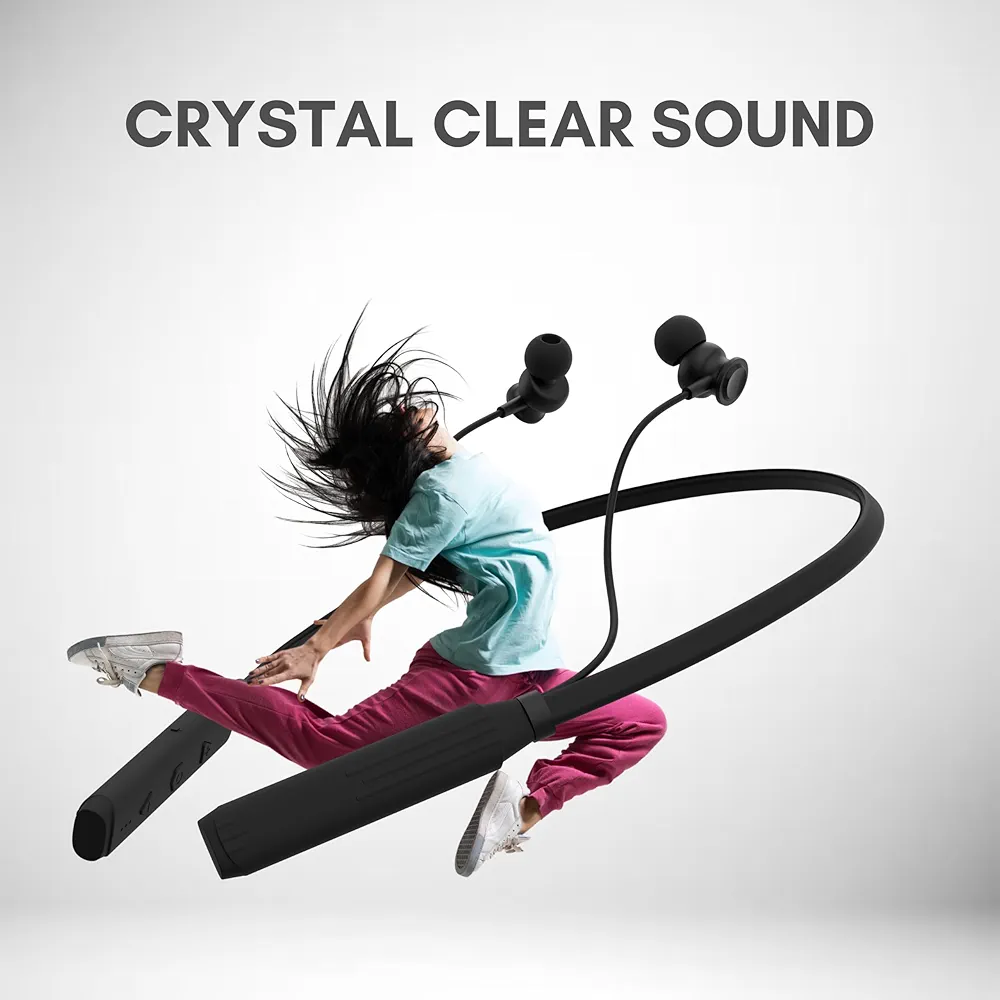 ZETBLACK Bluetooth In-Ear Earphones | Bombastic Bass 12.4mm Drivers | 15 Min Charge = 10H Music | 35H Battery | Fast Charging | IPX4 Dust & Water Resistant | Low Latency | Magnetic Buds | BT v5.3 | Black