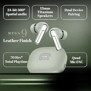 True Wireless In-Ear Earbuds with 24-Bit Lossless Spatial Audio, 70H Playtime, Fast Charging & 4-Mic ENC (Forest Green)