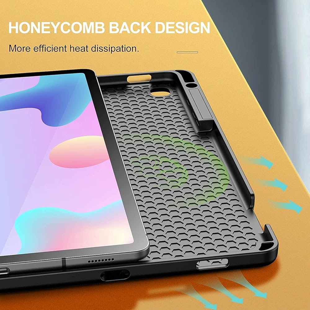 Case Cover with Pencil Holder for Samsung Galaxy Tab S6 Lite 10.4" SM-P610/P615 2020 | Auto Wake & Sleep | Wine Red