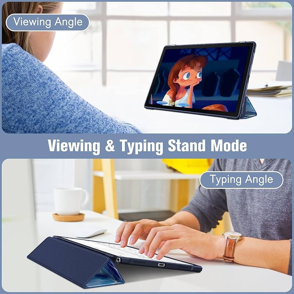 Slim Hybrid Case for Samsung Galaxy Tab A8 10.5 Inch (2022) – Ocean Color